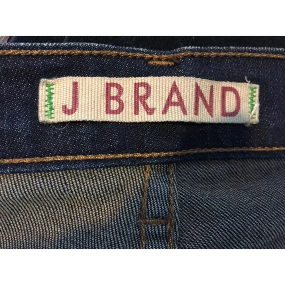 J Brand #811 DUKE Dark Wash Leg Patch Jeans - Picture 6 of 8